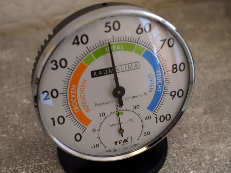 Hygrometer zum messen der Luftfeuchtigkeit