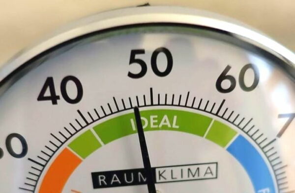 luftfeuchtigkeit optimal optimale Luftfeuchtigkeit laut Hygrometer