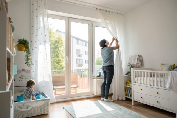 Feuchte Luft im Kinderzimmer durch gezieltes Lüften reduzieren Richtiges Lüften hilft gegen feuchte Luft im Kinderzimmer