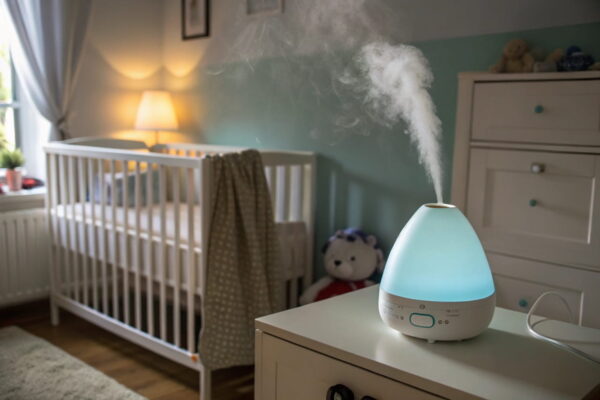 Sicherer Luftbefeuchter-Einsatz für ruhigen Babyschlaf in der Nacht Luftbefeuchter bei Babyschlaf sorgt nachts für angenehme Luftfeuchtigkeit