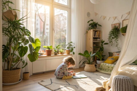 Gutes Raumklima im Kinderzimmer mit Pflanzen und frischer Luft – DIY-Raumklima-Tipps für Eltern