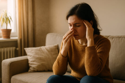 Trockene Raumluft verstärkt Erkältungssymptome bei gereizten Schleimhäuten.
