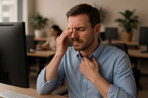 Trockene Büro-Luft verursacht gereizte Augen und sinkende Konzentration