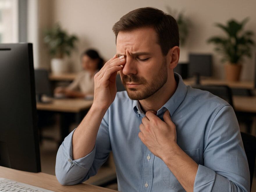 Trockene Büro-Luft verursacht gereizte Augen und sinkende Konzentration
