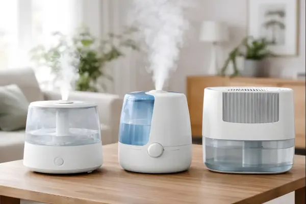 Drei Luftbefeuchter-Arten im Vergleich: Ultraschall, Verdampfer und Verdunster